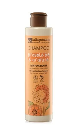 Stärkendes Shampoo Für trockenes Haar, behandelt mit Bio-Sonnenblume und Orange